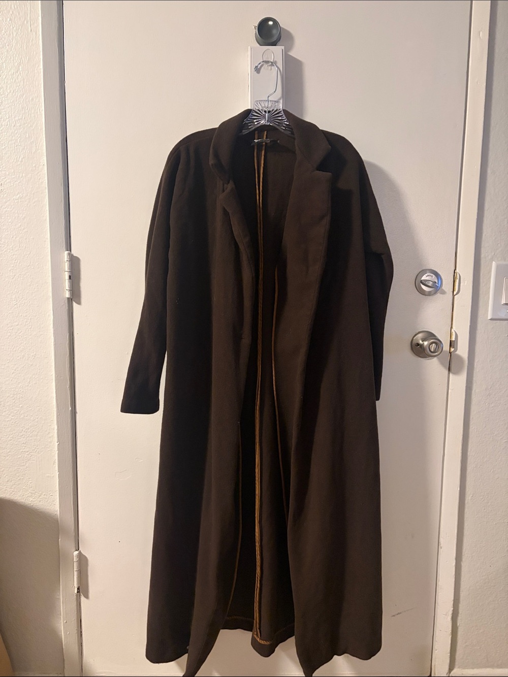 Reformation Long Brown Coat